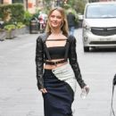 Zara Larsson – Wearing denim at Capital Radio in London - 454 x 690
