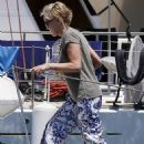 Sharon Stone &#8211; On a boat trip in Sicily