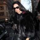 L'Wren Scott out and about in New York City on February 15, 2011