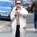 Phoebe Dynevor – Steps out for a walk in Greater Manchester
