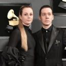 Tobias Forge and his wife At The  61st Annual GRAMMY Awards - Arrivals