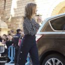 King Felipe VI of Spain, Queen Letizia of Spain attended Easter Mass in Palma  (April 1, 2018) - 399 x 600