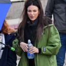 Michelle Keegan – Arriving for Brassic filming in Blackpool - 454 x 796