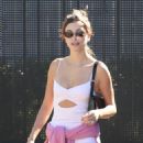 Hailey Bieber – Seen at Forma Pilates in West Hollywood