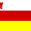 Flags with red, white and yellow