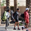 Leylah Fernandez – Workout with her dad Jorge Fernandez and coach Douglas Cordero in Palm Springs