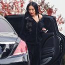 Bre Tiesi – In a navy blue tracksuit on set of ‘Selling Sunset’ in West Hollywood