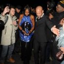 Naomi Campbell Leaves British Vogue and Tiffany & Co. Party in London