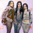 Lourdes Leon leaves little to the imagination in sheer stripes