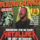 James Hetfield - Kerrang Magazine Cover [United Kingdom] (8 July 1995)