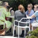 Helen Hunt – Seen with her daughter and friends at LaLaLand coffee in Brentwood