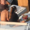 Francesca Sofia Novello – In a swimsuit on a yacht in Italy - 454 x 352