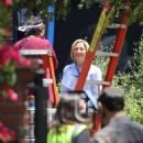 Edie Falco – As Hillary Clinton on the set of ‘American Crime Story: Impeachment’ in Los Angeles - 454 x 541