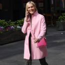 Jenni Falconer – In a pink coat at Smooth radio in London - 454 x 664