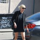 Kimberly Stewart – In an all-black ensemble shopping for flowers in Studio City - 454 x 681