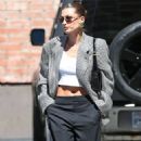 Hailey Bieber – Goes to a meeting in Los Angeles