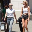 Stella Maxwell and Kristen Stewart – Shopping in Los Angeles