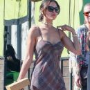 Eiza Gonzalez in Mini Dress with Luke Bracey at Blu Jam Cafe in Los Angeles