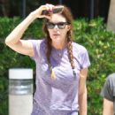 Janice Dickinson Spotted leaving the gym in Los Angeles