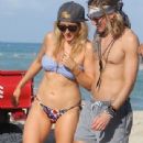 Ellie Goulding with boyfriend Dougie Poynter on Miami Beach January 5,2015 - 340 x 594