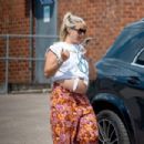 Gemma Atkinson – Shows off her baby bump while out in Manchester