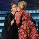 Jennifer Lopez and Adele - The 55th Annual Grammy Awards - Arrivals (2013)
