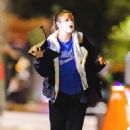 Drew Barrymore – Walks through Central Park in New York