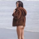 Kendall Jenner – Spotted during a beach photo shoot in Malibu