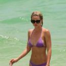 Baskin Champion in Purple Bikini at the beach in Miami - 454 x 621