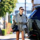 Hailey Bieber – Steps out for coffee at Community Goods