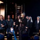 Foo Fighters attend the 36th Annual Rock & Roll Hall Of Fame Induction Ceremony at Rocket Mortgage Fieldhouse on October 30, 2021 in Cleveland, Ohio - 454 x 303