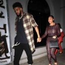 Jordyn Woods &#8211; With boyfriend Karl Anthony Towns at Craig&#8217;s in West Hollywood