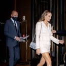 Hannah Jeter – In a Chanel ensemble with husband Derek Jeter out in New York - 454 x 681