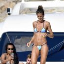 Izabel Goulart – In a bikini with fiance Kevin Trapp in Mykonos