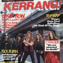 Dave 'The Snake' Sabo, Sebastian Bach, Rob Affuso, Rachel Bolan, Scotti Hill - Kerrang Magazine Cover [United Kingdom] (18 May 1991)