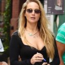 Jennifer Lawrence – In tight black dress on the West Village in New York