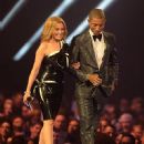 Kylie Minogue and Pharrell William - The BRIT Awards 2014 - Show - 451 x 612