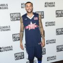 Don Benjamin is seen arriving at the Power 106 Celebrity Basketball Game at Galen Center