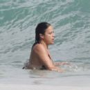 Michelle Rodriguez – Bikini candids in Tulum