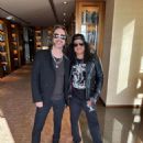 Slash and Chris Robinson in Tokyo - 454 x 606