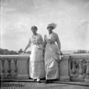 Elena von Leuchtenberg and Olga Nikolaevna at the Lower Dacha in Peterhof, 15th July 1914.