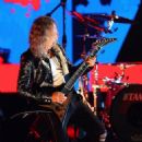 Kirk Hammett performs at Triad Combat at Globe Life Field on November 27, 2021 in Arlington, Texas - 454 x 681