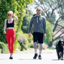 Kate Bosworth in Red Tights – Out in Los Angeles
