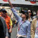L'Wren Scott and Mick Jagger on the grid ahead of the Monaco F1 race, May 16, 2010 in Monte Carlo, Monaco - 454 x 832
