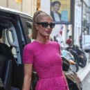 Paris Hilton – Stunning in pink as she goes shopping at Chanel in Paris