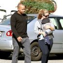 Donald Faison and CaCee Cobb Buying Christmas Tree - 443 x 560