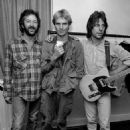 Eric Clapton, Sting and Jeff Beck hanging out backstage at the Secret Policeman's Other Ball in 1981 - 454 x 645