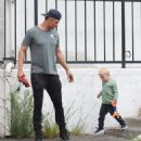 Josh Duhamel- May 27, 2016- Enjoys Breakfast With His Son