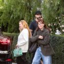 Rumer Willis – Steps out at San Vicente Bungalows with Katey Sagal in West Hollywood