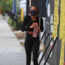 Teala Dunn – Shows toned abs after workout at Dogpound in West Hollywood - 454 x 681
